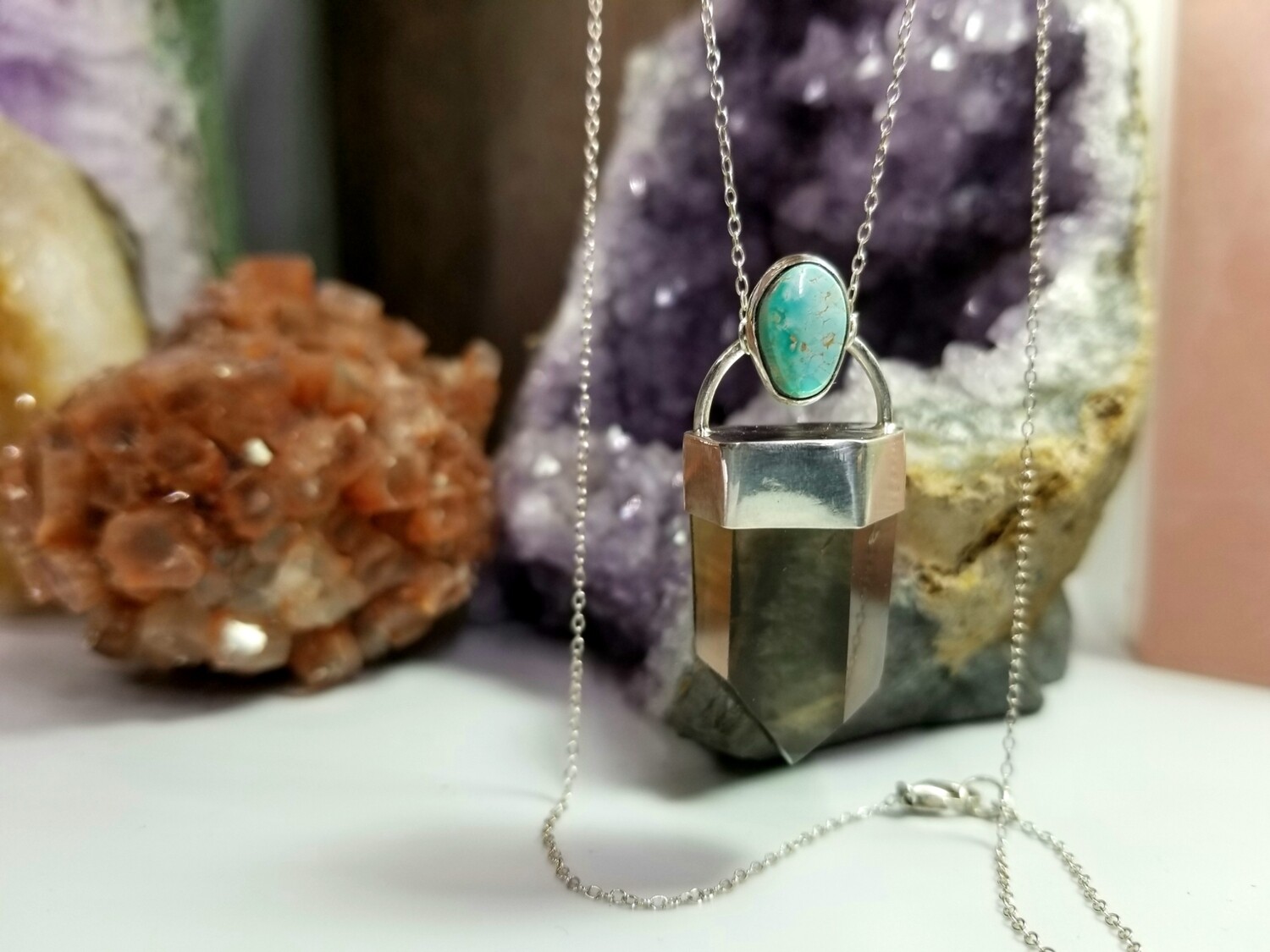 Smokey Citrine and Turquoise