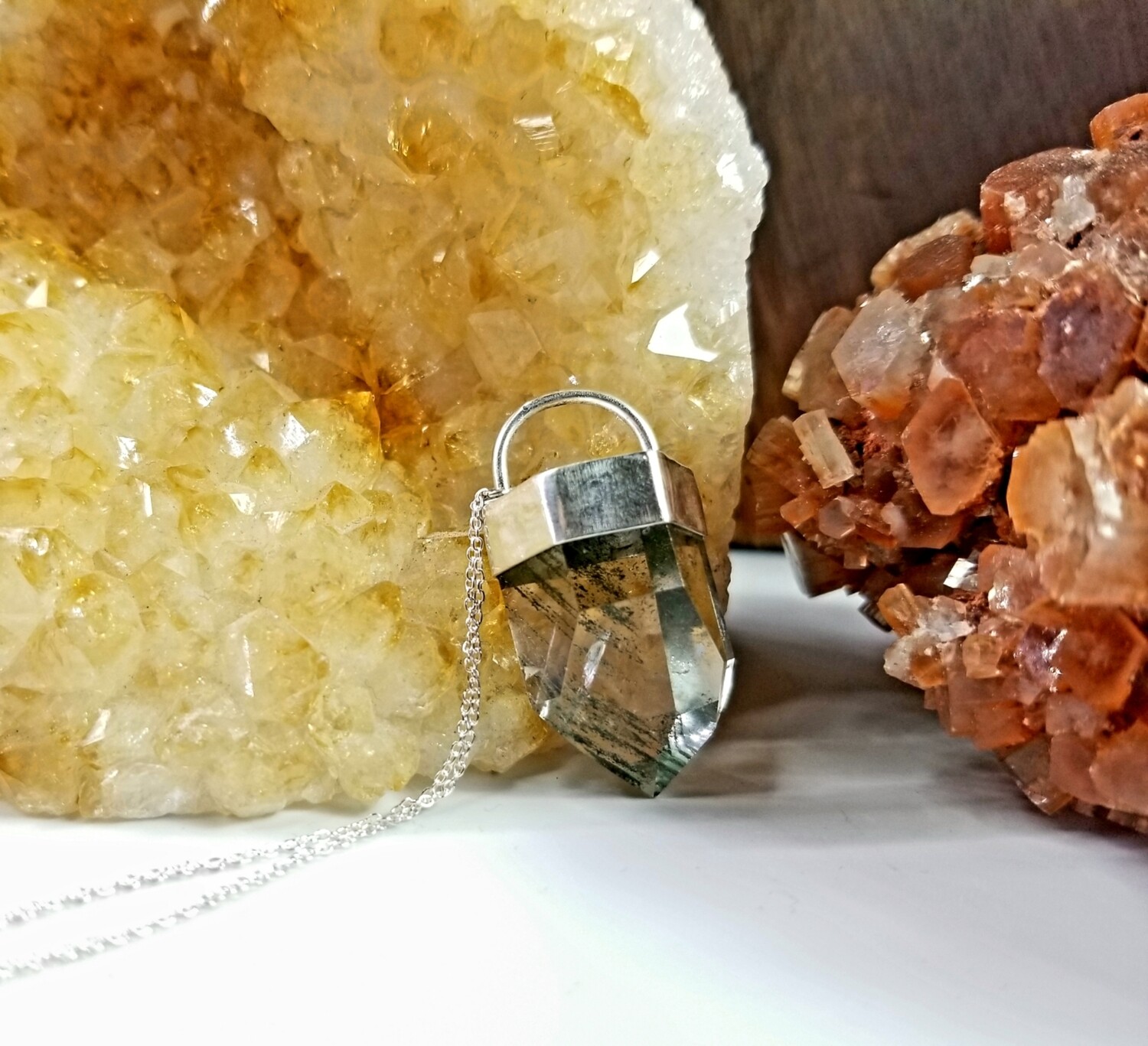Green Lodalite Necklace
