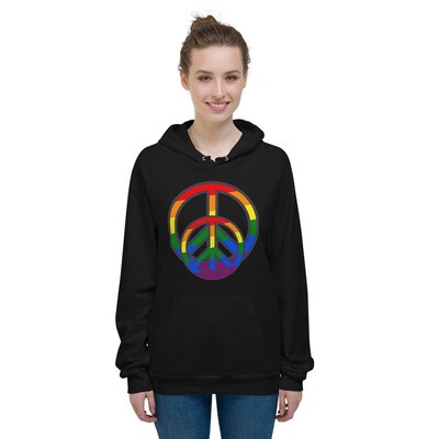 LGBTQ Unisex Raglan Hoodie. LGBT Apparel. Pride Hoodie. LGBT Gifts.
