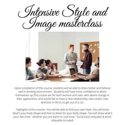 Intensive Style & Image masterclass (UP: $1200)
