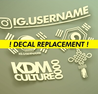 Registry Decals REPLACEMENT
