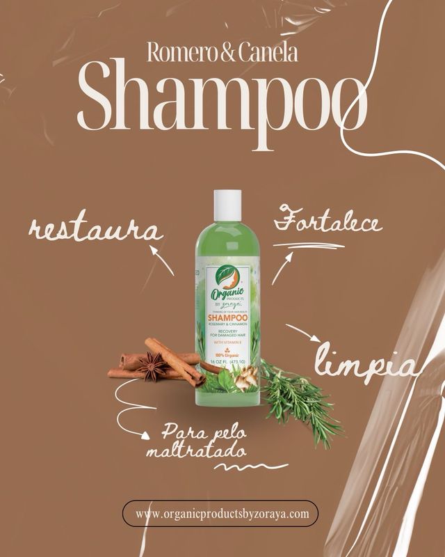 Shampoo de Romero y Canela 