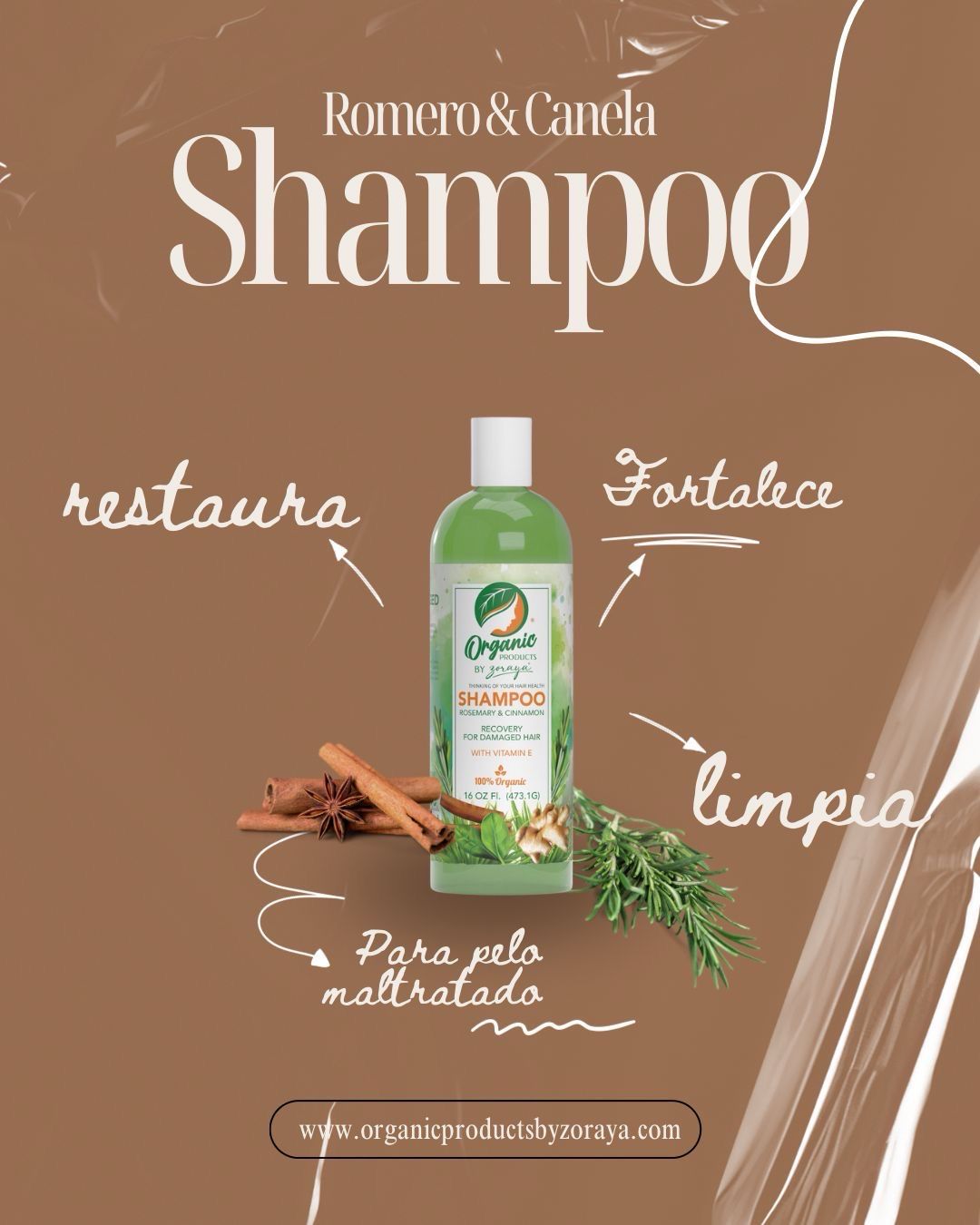 Shampoo de Romero y Canela  Shampoo de Romero y Canela