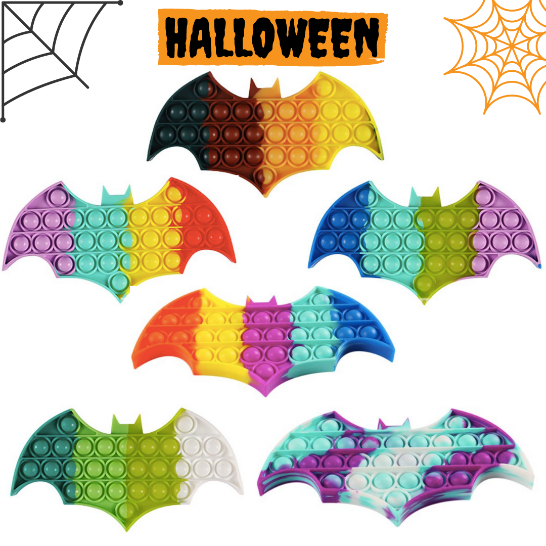Halloween Bat Popit Fidget Push Bubble Toys