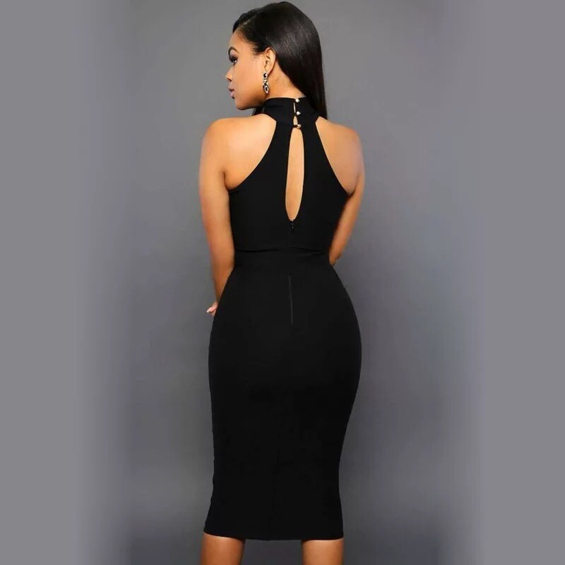 The &#39;&#39; Alexa&#39;&#39; Sleeveles Mesh Dress