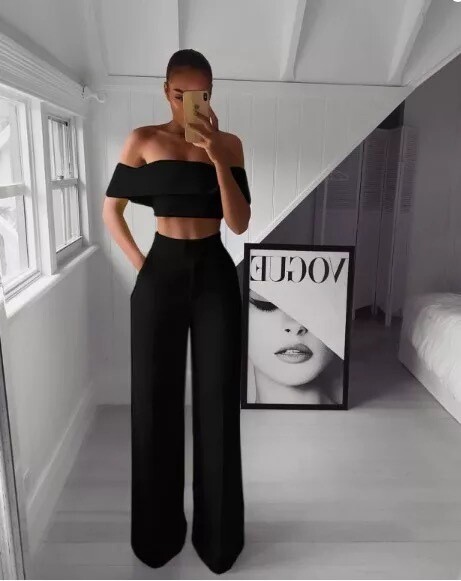 The ''Vogue'' Off Shoulder Two Piece