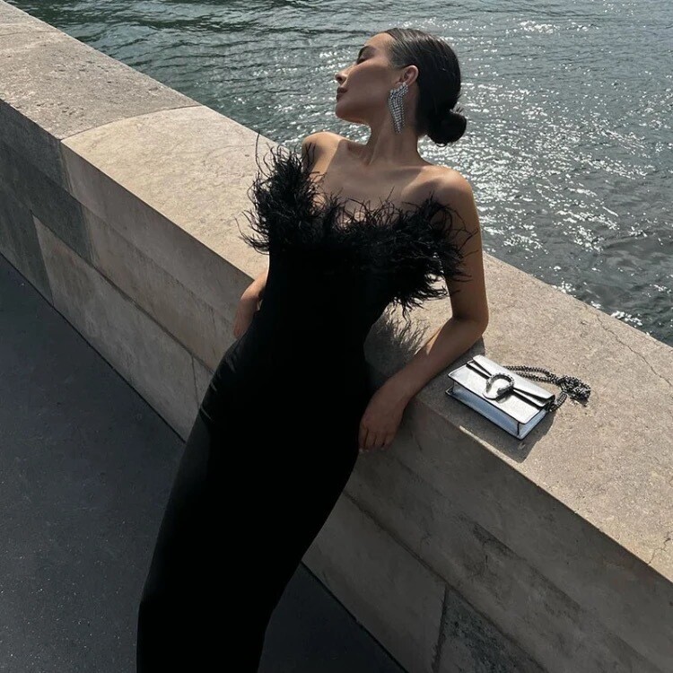 The ‘Sophia’ Maxi ruffle dress