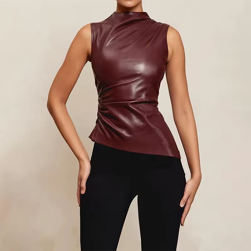 anouk leather top