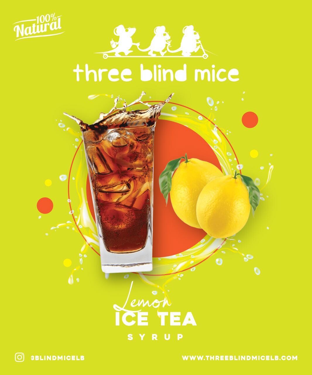 Lemon Ice tea Syrup