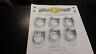 CLASSIC CAR ORIGINAL STYLE HOSE CLIP WIRE TYPE SET OF 6  1 3/16  - 1 3/8