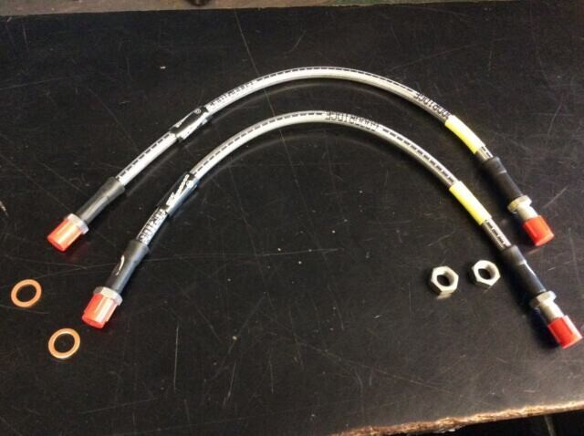 HERALD, SPITFIRE, VITESSE 6 GOODRIDGE BRAIDED SS FRONT BRAKE HOSE GBH216SS X 2