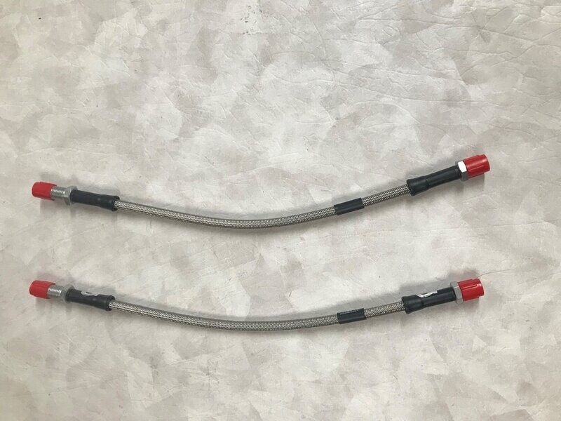 PAIR REAR GOODRIDGE STAINLESS STEEL BRAIDED BRAKE HOSES TRIUMPH SPITFIRE MK1-IV
