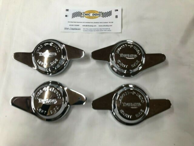 TRIUMPH CENTRE LOCK SPINNER 8 TPI FOR 42mm HUB 2 EARED STYLE TRIUMPH EMBOSSED
