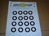 TRIUMPH TR6 1970-1976 BLACK PLASTIC WHEEL NUT WASHERS PART NO 154466 SET 16