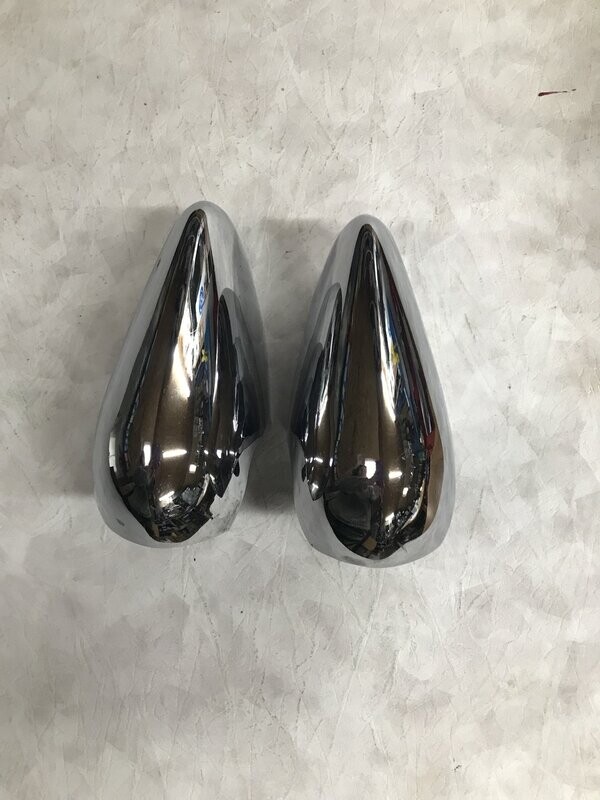 MGB EARLY 1962-70 FRONT CHROME BUMPER OVERRIDERS