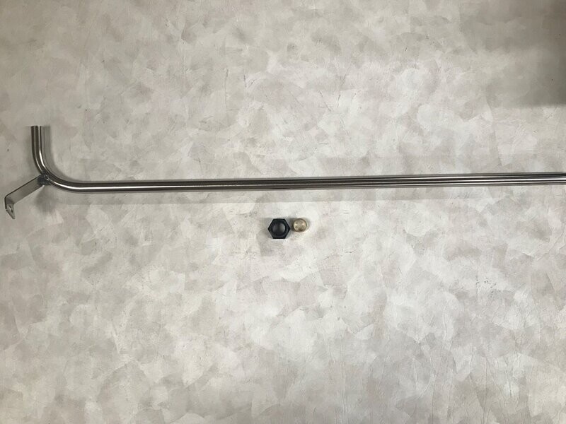 2000 2500 TR6 CARB SS PIPE FROM WATER PUMP / HEATER 214405SS + NUT / OLIVE
