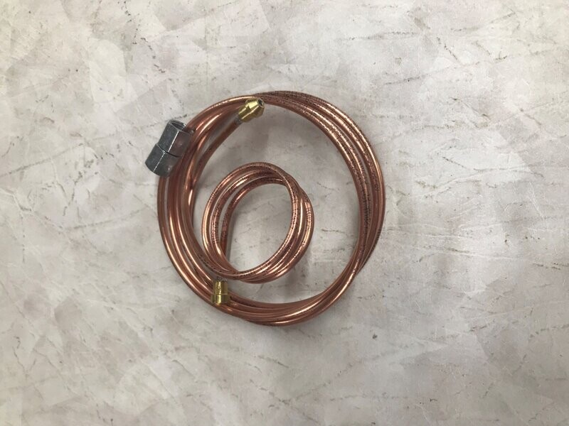 Oil Pressure Copper Feed Pipe for Smiths Gauges, 65 inch, for MGA Part AHH5323