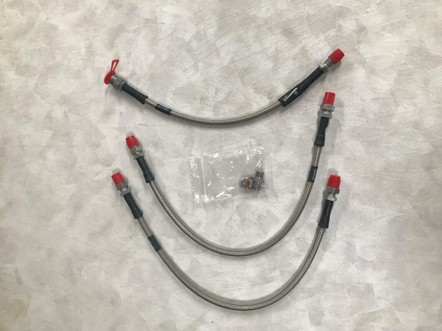 DOLOMITE SPRINT 2.0 SET BRAIDED STAINLESS STEEL FRONT/REAR BRAKE HOSES GOODRIDGE