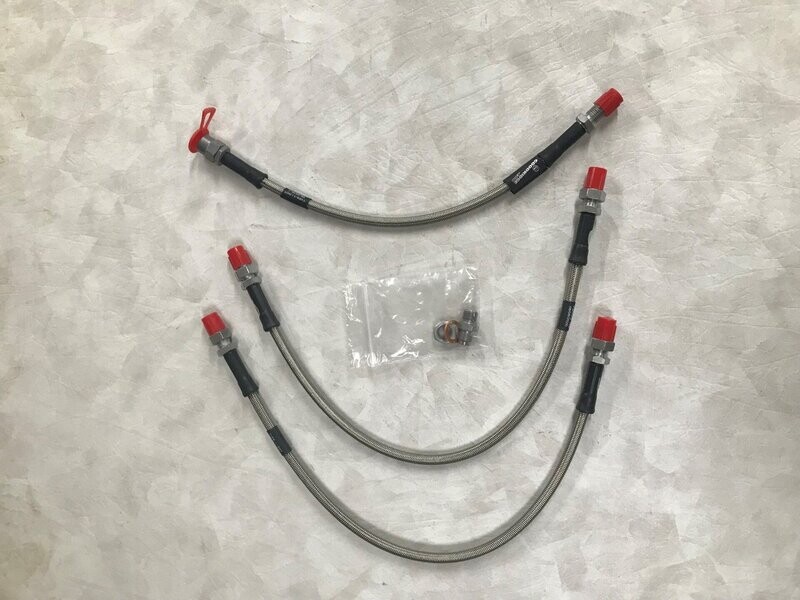 DOLOMITE SPRINT 2.0 SET BRAIDED STAINLESS STEEL FRONT/REAR BRAKE HOSES GOODRIDGE