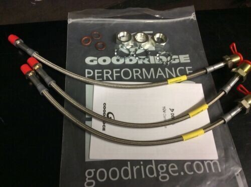 MGA 1500 GOODRIDGE STAINLESS STEEL BRAIDED BRAKE HOSE SET AND FITTINGS GBL562120