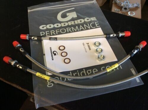 MGB MGB GT NEW GOODRIDGE STAINLESS BRAIDED BRAKE HOSE CAR SET ABK103 MGOC F110