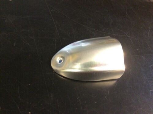 TRIUMPH HERALD WHITE RUBBER BUMPER ALLOY BUMPER END CAP PART NO 704585
