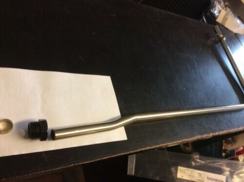TRIUMPH TR4 4A STAINLESS PIPE FROM WATER PUMP / HEATER 208606SS + NUT / OLIVE