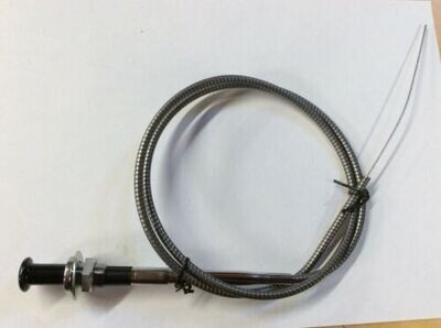 Triumph TR2, TR3, TR3A Turn & Lock Choke Cable with Lucas Removable Knob 400627