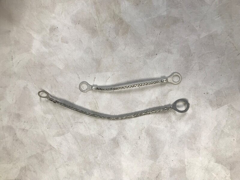 GT6 SPITFIRE HERALD VITESSE PAIR STEERING / HORN EARTH STRAPS 130581 134301