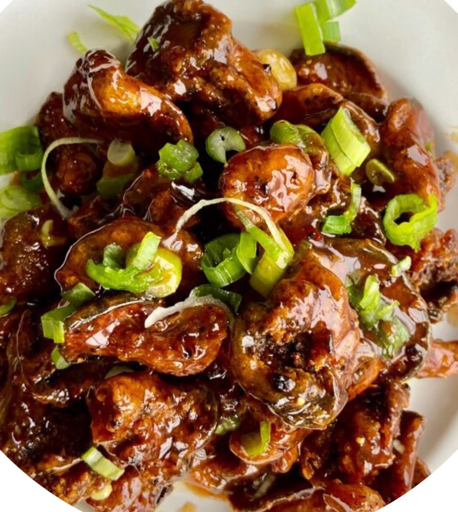 Vegan: BBQ Fried Chikn Meal