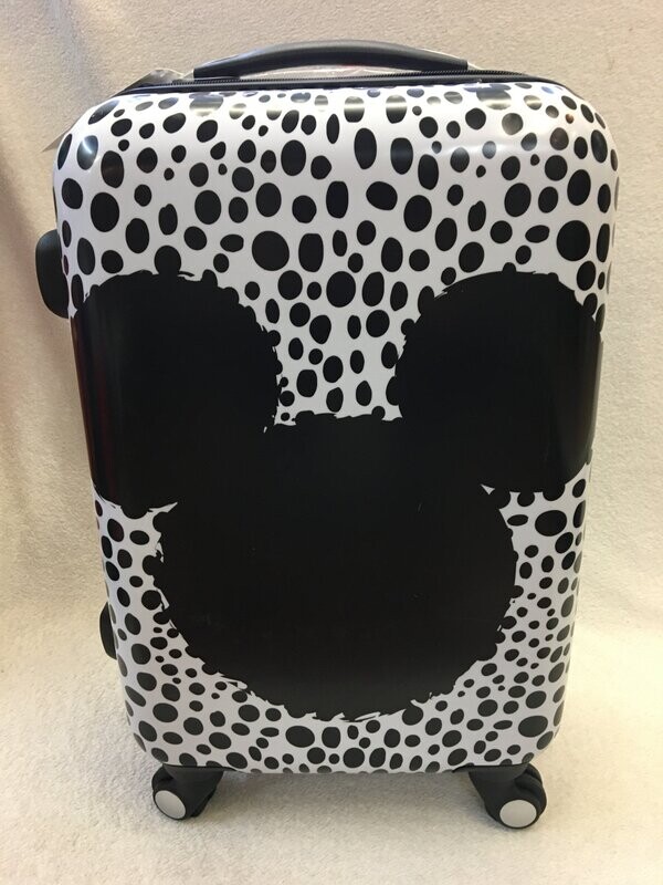 Koffer Mickey Mouse zwart-wit