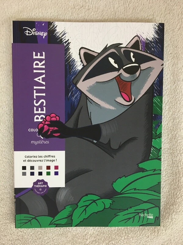 Kleurboek op nummer Bestiare
