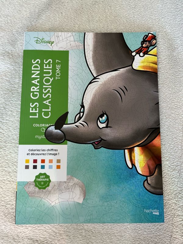 Kleurboek op nummer Les Grands Classiques Tome 7