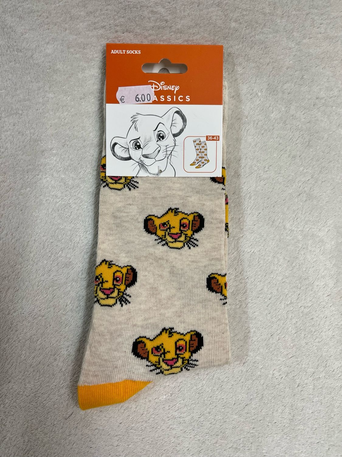 Lion King sokken maat 36/43