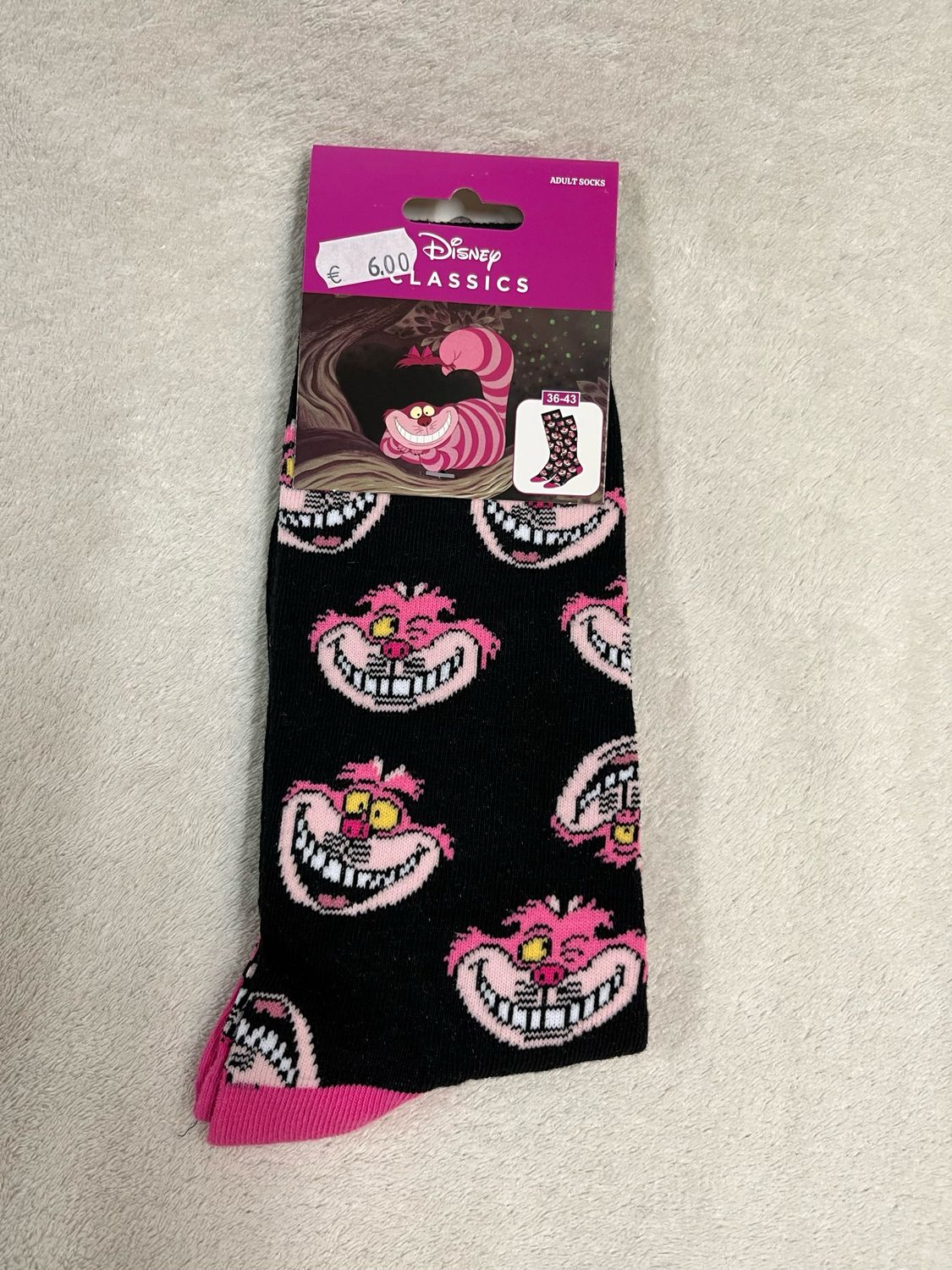 Cheshire Cat sokken maat 36/43