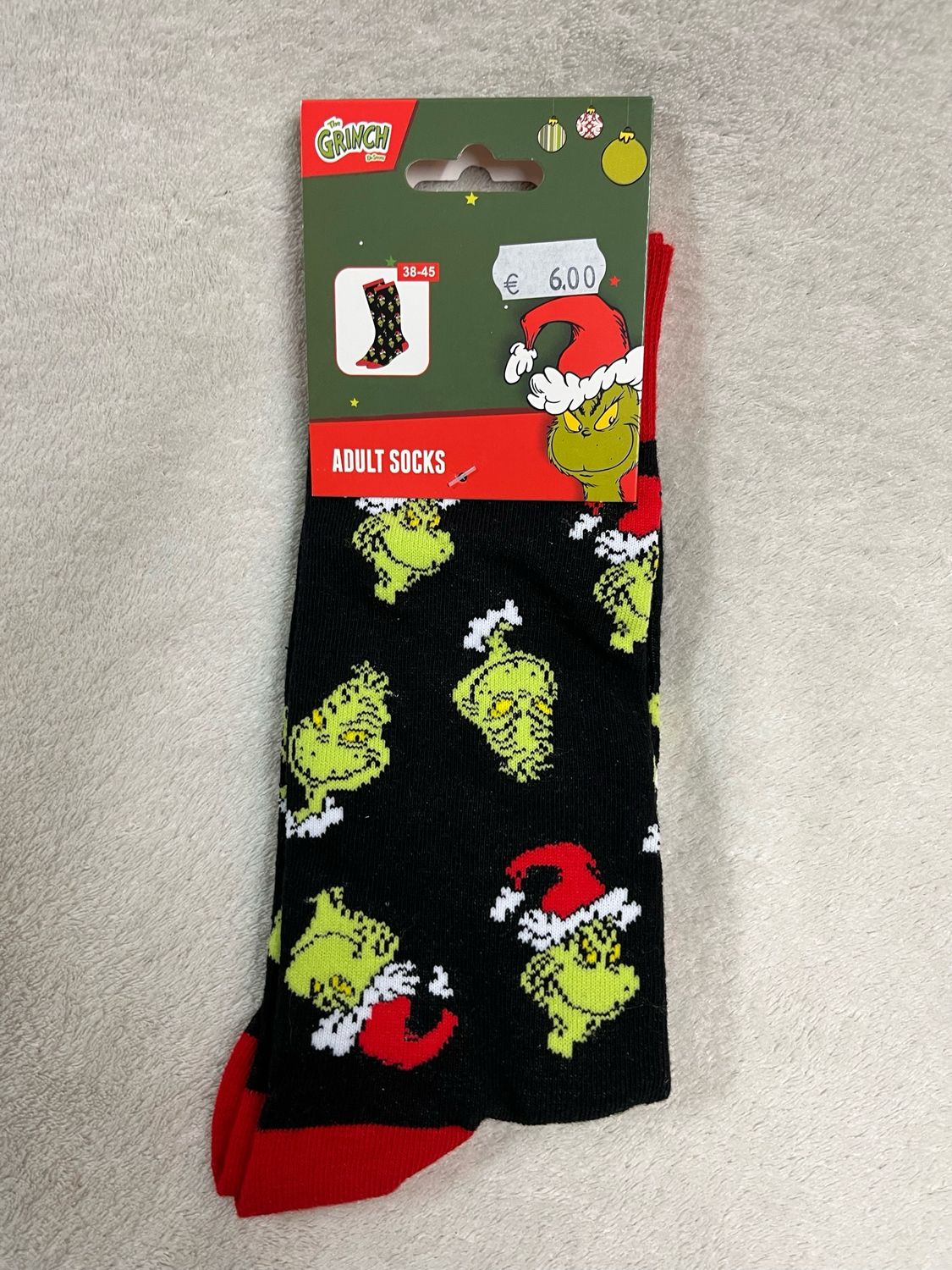 The Grinch sokken maat 38/45