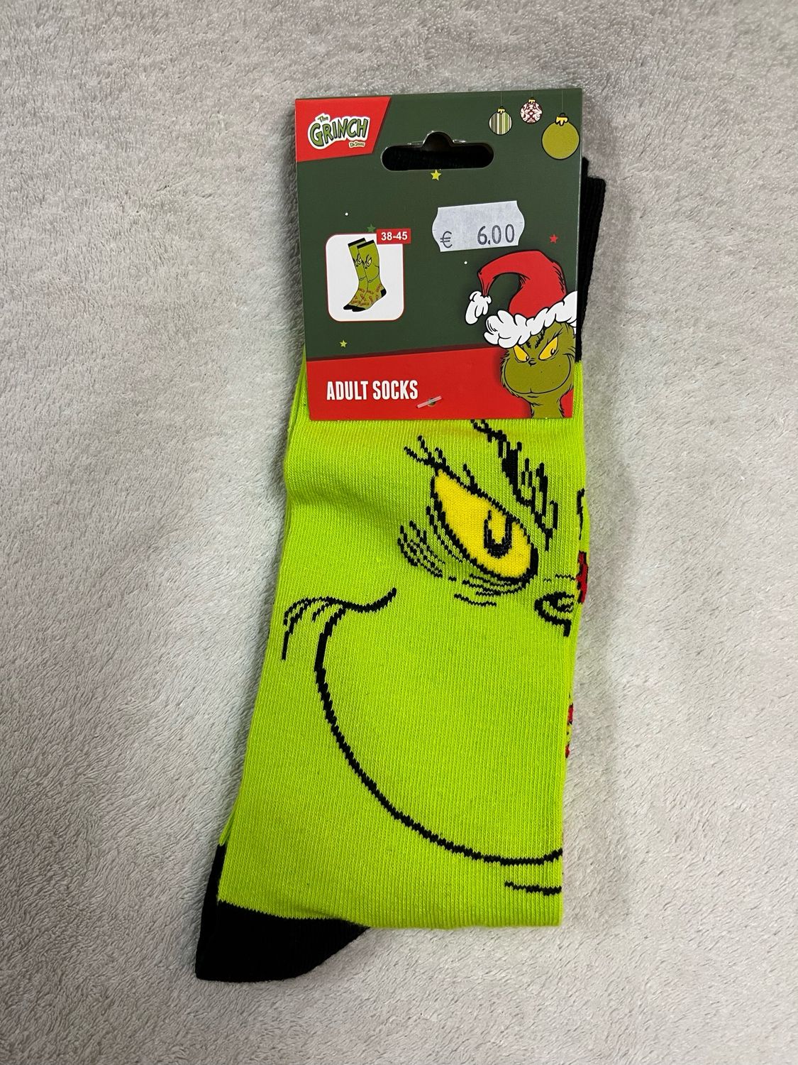 The Grinch sokken maat 38/45