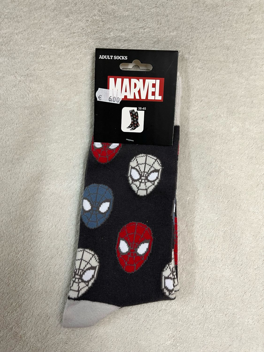 Spiderman sokken maat 38/45
