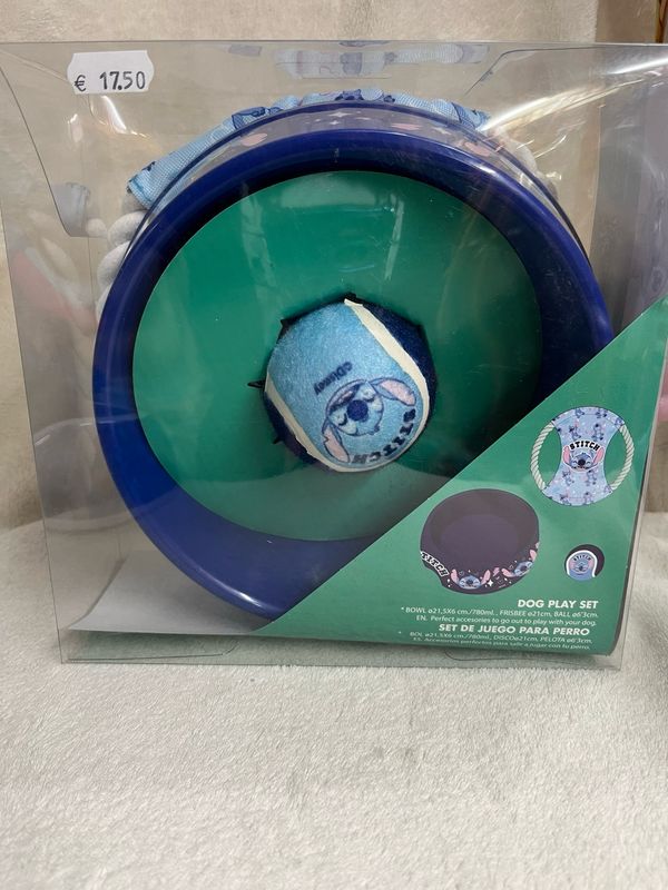Set hondenbak met speelgoed Stitch
