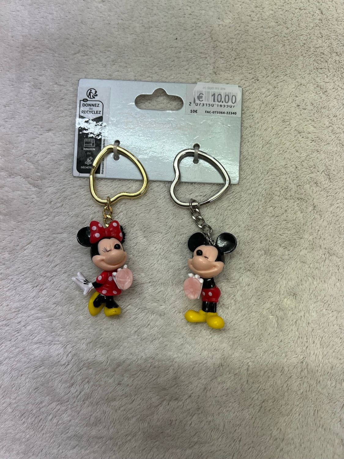 Sleutelhanger Mickey en Minnie
