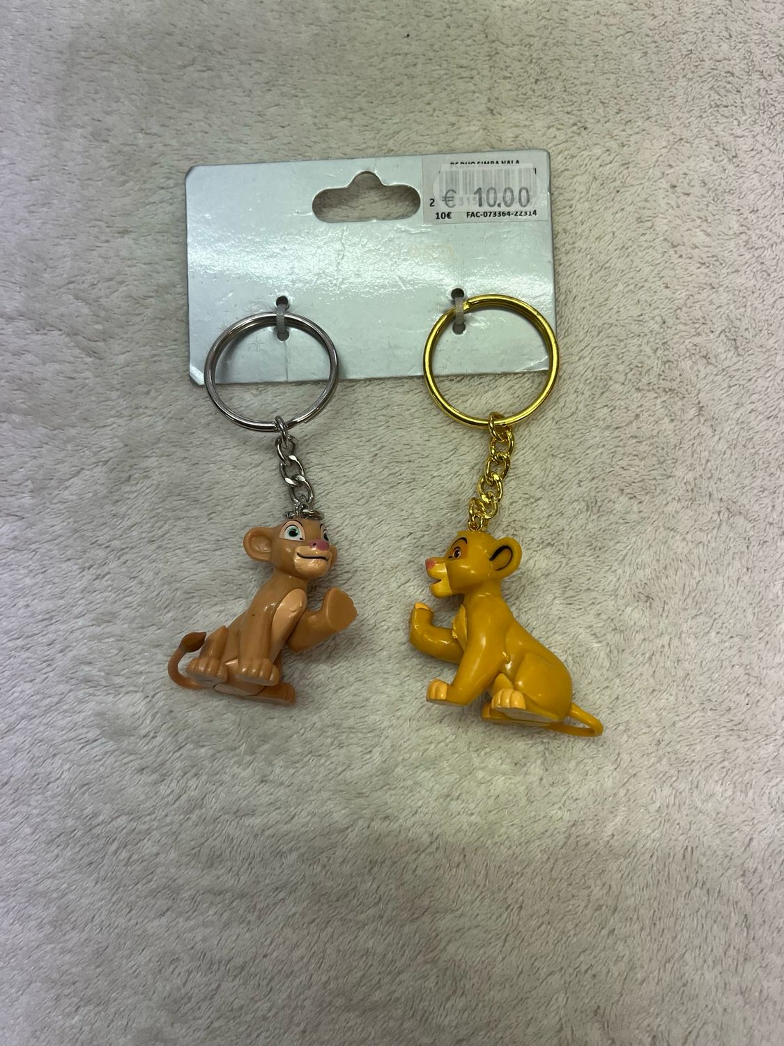 Sleutelhanger Simba en Nala