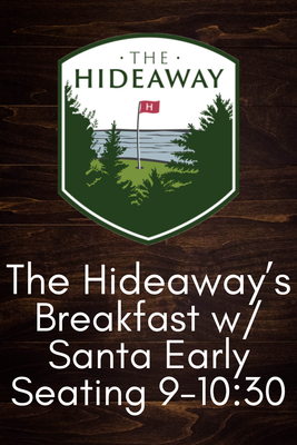 December 20th Breakfast w/ Santa Early Seating (9:00-10:30)