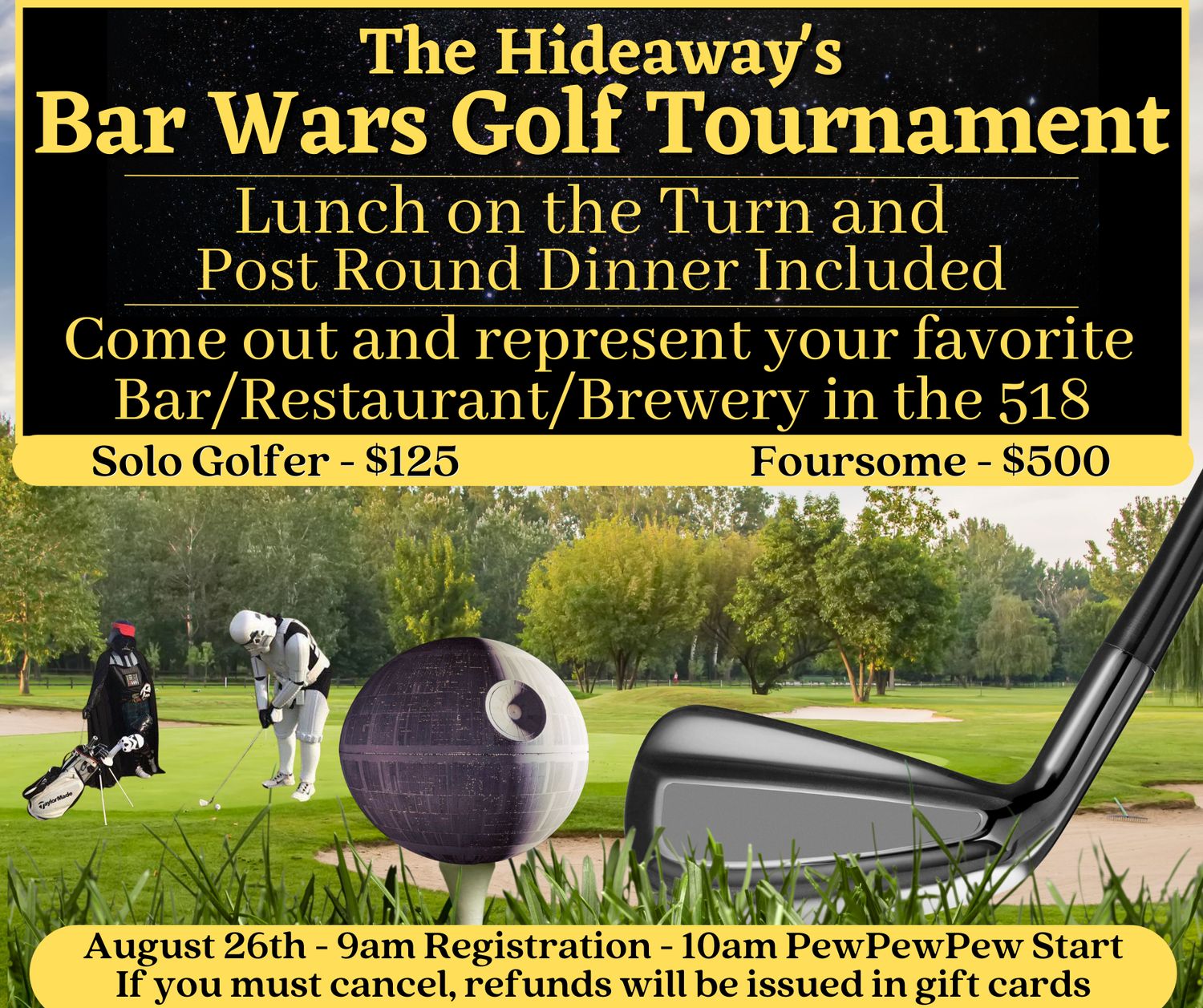 Bar Wars Tournament 2025 - Solo
