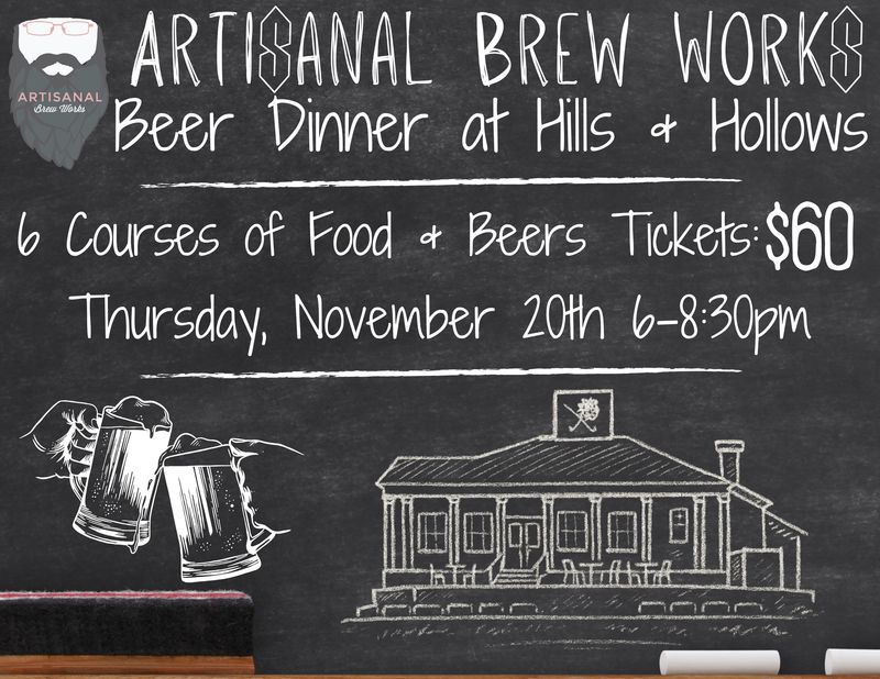 Coursed Paired Beer Dinner with Artisanal