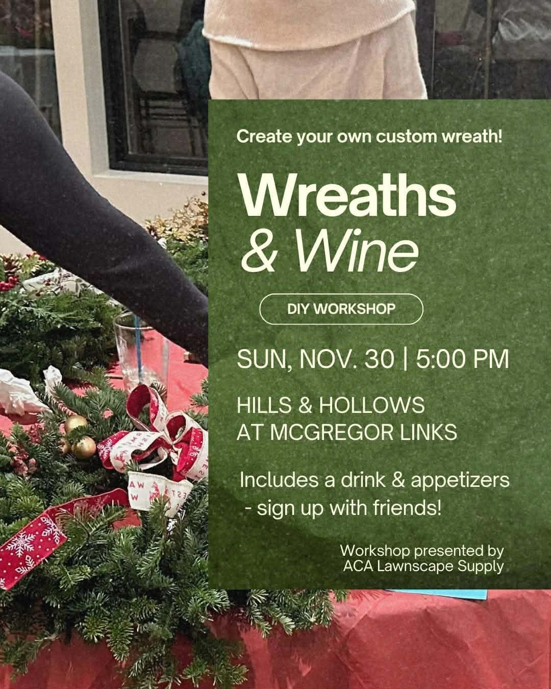 Wreath Making at Hills & Hollows