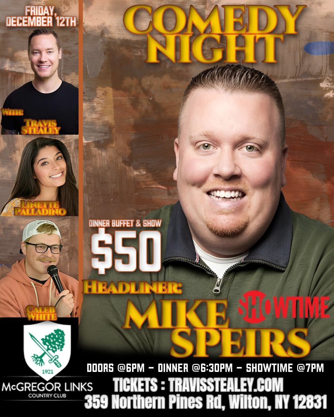 Comedy Night at Hills & Hollows - Dinner & Show Comedy Night at Hills & Hollows - Dinner & Show