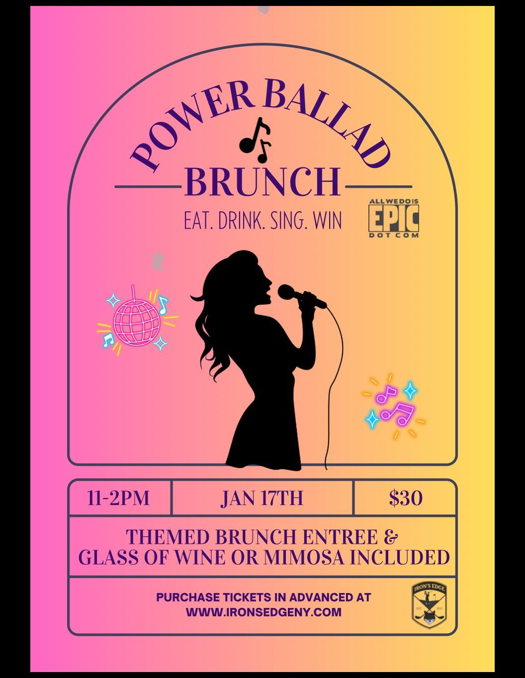 Ballad Brunch at Irons Edge