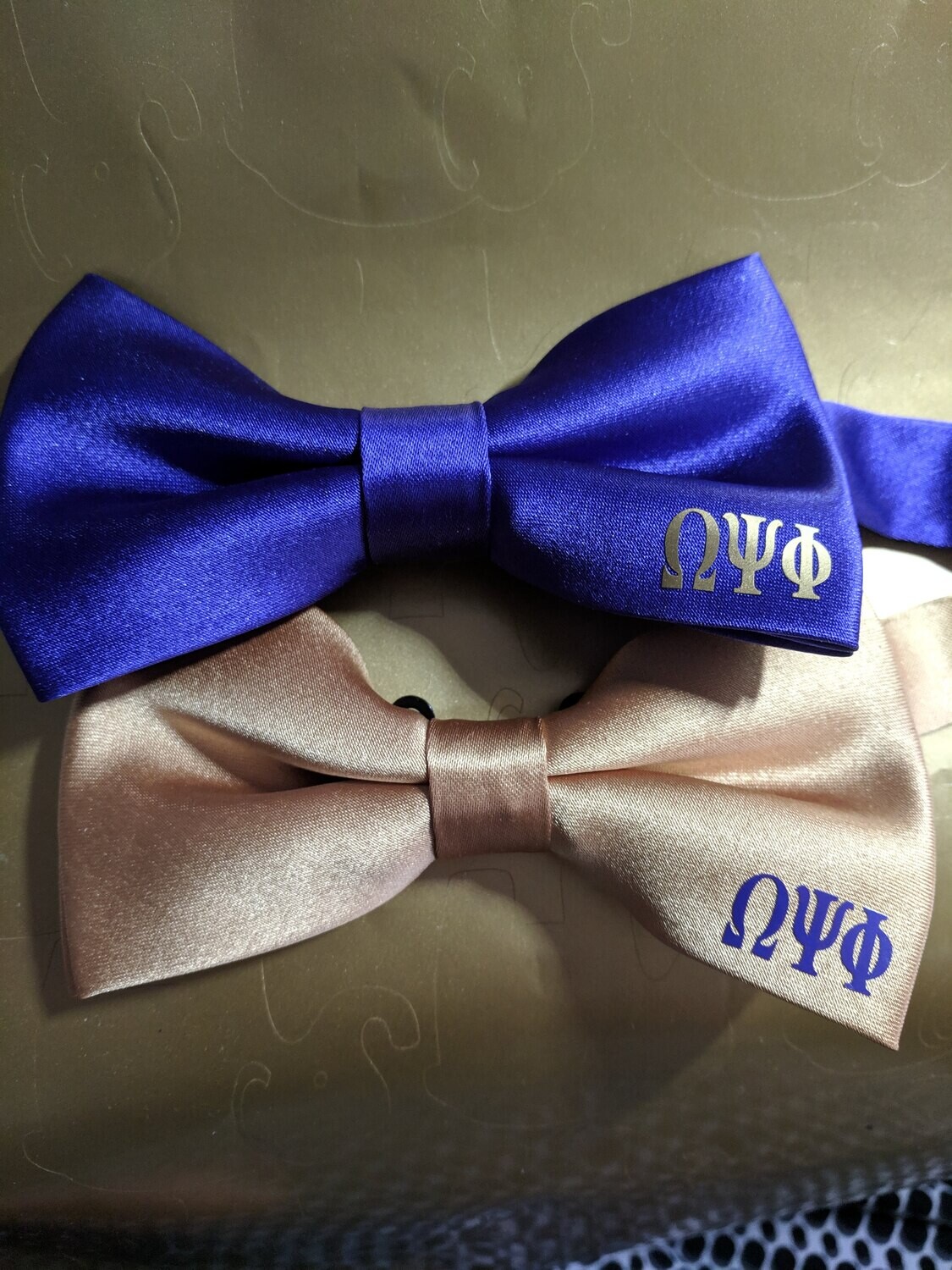 Purple Omega Psi Phi-inspired Bow Tie
