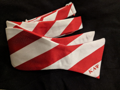 Kappa Alpha Psi Striped Self-Tie Freestyle Bow Tie