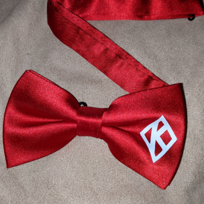 Red Kappa Bow Tie (Pre-Tied) inspired by Kappa Alpha Psi Phi Nu Pi